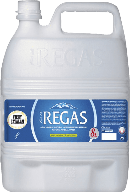 Envio grátis | Água Vichy Catalan Regas PET Catalunha Espanha Garrafão 6 L