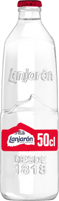 Kostenloser Versand | 20 Einheiten Box Wasser Lanjarón Vidrio Andalusien Spanien Medium Flasche 50 cl