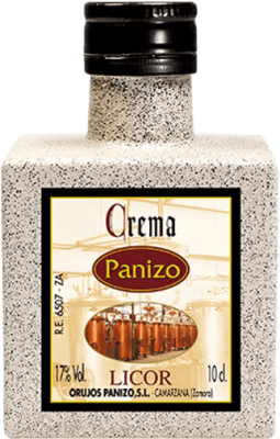 2,95 € Envío gratis | Crema de Licor Panizo Orujo Botellín Miniatura 5 cl