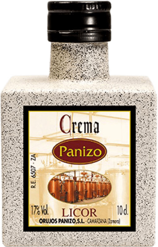 2,95 € Envío gratis | Crema de Licor Panizo Orujo Botellín Miniatura 5 cl