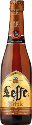 Free Shipping | 24 units box Beer Leffe Triple Blonde Belgium One-Third Bottle 33 cl