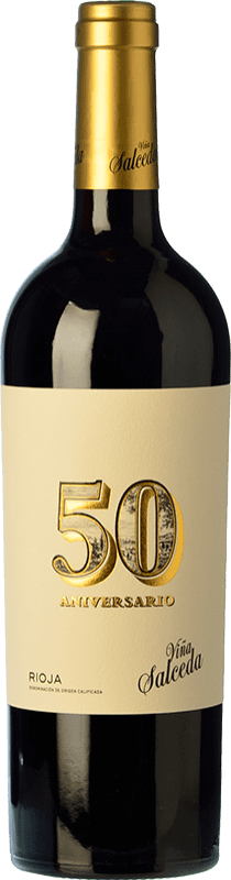 67,95 € Kostenloser Versand | Rotwein Viña Salceda 50 Aniversario D.O.Ca. Rioja Magnum-Flasche 1,5 L