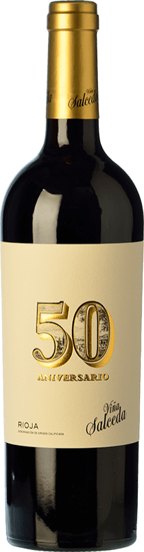 71,95 € | Vin rouge Viña Salceda 50 Aniversario D.O.Ca. Rioja La Rioja Espagne Tempranillo Bouteille Magnum 1,5 L