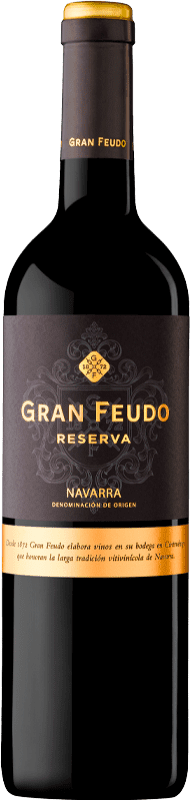19,95 € | 红酒 Gran Feudo 预订 D.O. Navarra 纳瓦拉 西班牙 Tempranillo, Merlot, Cabernet Sauvignon 瓶子 Magnum 1,5 L