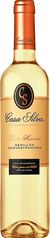 Envio grátis | Vinho branco Casa Silva Late Harvest I.G. Valle de Colchagua Vale de Colchagua Chile Viognier, Gewürztraminer, Sémillon Garrafa Medium 50 cl