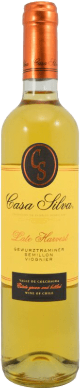 Бесплатная доставка | Белое вино Casa Silva Late Harvest I.G. Valle de Colchagua Долина Колхагуа Чили Viognier, Gewürztraminer, Sémillon бутылка Medium 50 cl