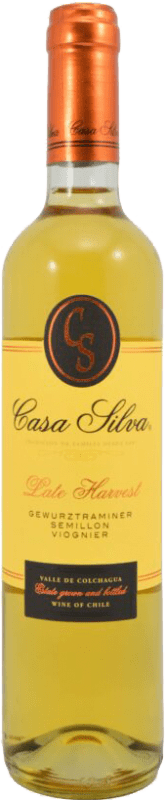 10,95 € | Vino Blanco Casa Silva Late Harvest — VT Vendimia Tardía I.G. Valle de Colchagua Valle de Colchagua Chile Viognier, Gewürztraminer, Sémillon Botella Medium 50 cl