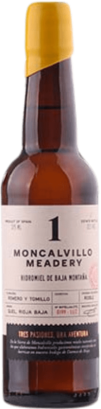 Kostenloser Versand | Kräuterlikör Moncalvillo Meadery Hidromiel 1 Miel Seca Baja Montaña La Rioja Spanien Halbe Flasche 37 cl