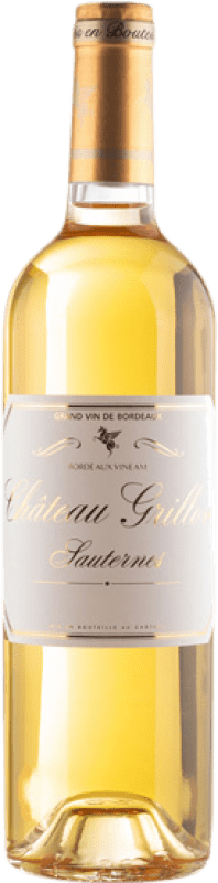 Бесплатная доставка | Сладкое вино Château Grillon A.O.C. Sauternes Бордо Франция Sauvignon White, Sémillon, Muscadelle 75 cl