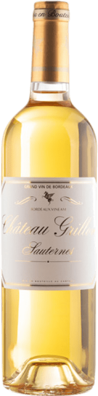 Envío gratis | Vino Dulce Château Grillon A.O.C. Sauternes Burdeos Francia Sémillon, Muscadelle, Sauvignon 75 cl