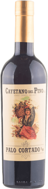 Free Shipping | Fortified wine Cayetano del Pino Palo Cortado 1 en 10 D.O. Jerez-Xérès-Sherry Andalusia Spain Palomino Fino Medium Bottle 50 cl