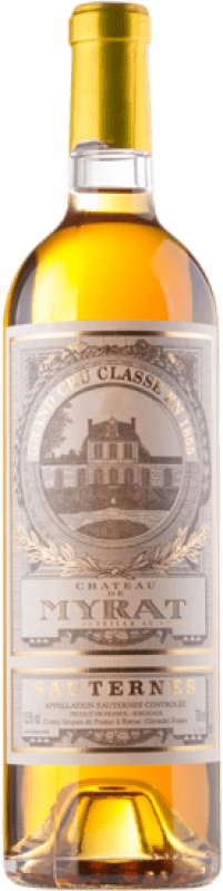 Free Shipping | Sweet wine Château de Myrat A.O.C. Sauternes Bordeaux France Sauvignon White 75 cl