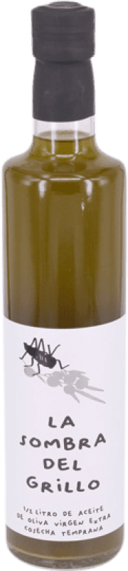 Envio grátis | Azeite de Oliva Cobardes y Gallinas. La Sombra del Grillo AOVE Virgem Extra Espanha Garrafa Medium 50 cl