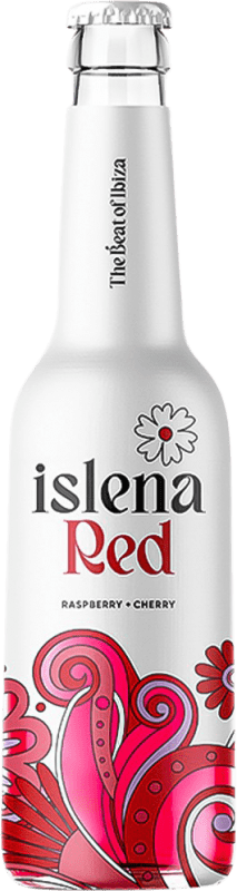 32,95 € Kostenloser Versand | 24 Einheiten Box Mixer Isleña Red — Edition Rot Drittelliterflasche 33 cl Cherry — Kirsche, Raspberry — Himbeere