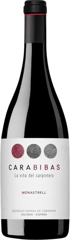 Free Shipping | Red wine Sierra de Cabreras Carabibas Viña del Carpintero D.O. Alicante Spain Monastrell 75 cl