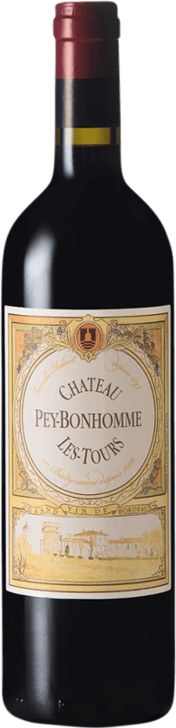 Бесплатная доставка | Красное вино Pey Bonhomme Les Tours Blaye A.O.C. Côtes de Bordeaux Франция Merlot, Malbec 75 cl