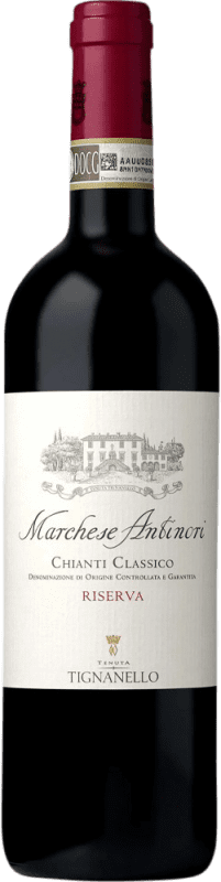 76,95 € 免费送货 | 红酒 Marchesi Antinori 预订 D.O.C.G. Chianti Classico 瓶子 Magnum 1,5 L