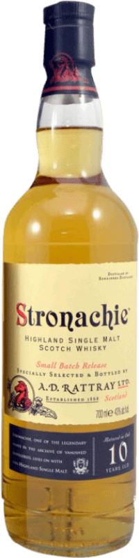 67,95 € Envio grátis | Whisky Single Malt AD Rattray. Stronachie Small Batch Release 10 Anos