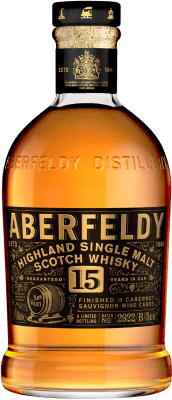 Single Malt Whisky Aberfeldy Red Wine Cask Sauvignon Napa Valley 15 Ans 70 cl