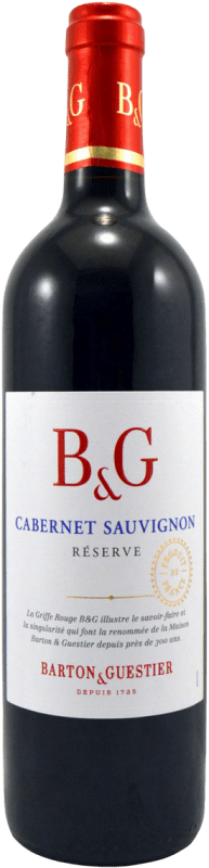 8,95 € | 红酒 Barton & Guestier 预订 I.G.P. Vin de Pays d'Oc 朗格多克 - 鲁西荣 法国 Cabernet Sauvignon 75 cl