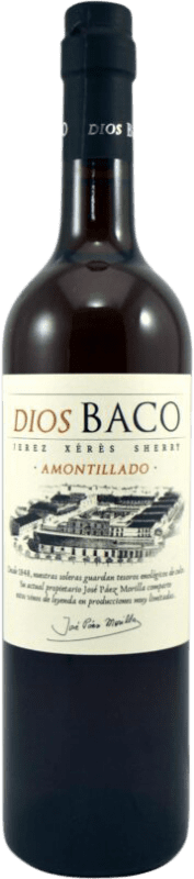 19,95 € | 强化酒 Dios Baco Amontillado D.O. Jerez-Xérès-Sherry 安达卢西亚 西班牙 Palomino Fino 75 cl