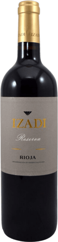 16,95 € | Красное вино Izadi Резерв D.O.Ca. Rioja Ла-Риоха Испания Tempranillo 75 cl