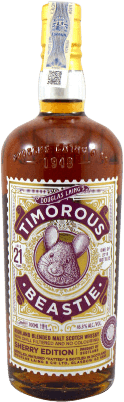 Envio grátis | Whisky Blended Douglas Laing's Timorous Beastie Sherry Edition Reino Unido 21 Anos 70 cl