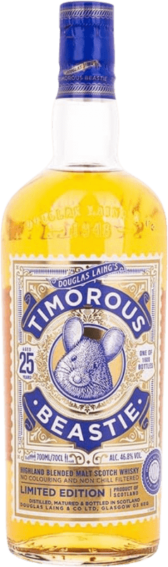 Envoi gratuit | Whisky Blend Douglas Laing's Timorous Beastie Édition Limitée Royaume-Uni 25 Ans 70 cl