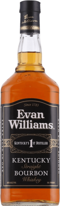 Free Shipping | Bourbon Whisky Marie Brizard Evan Williams Straight United States 1 L