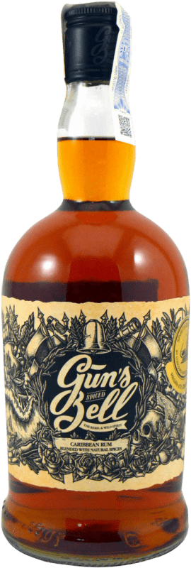 Free Shipping | Rum Hedonist Gun's Bell Spiced Caribbean Rum France 70 cl