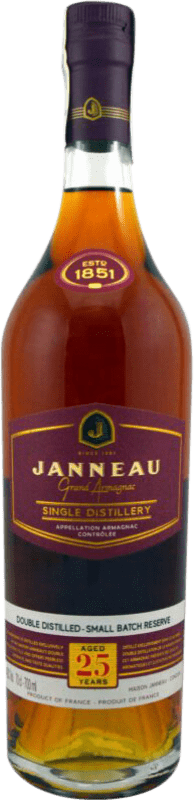 153,95 € Envio grátis | Armagnac Janneau 25 Anos