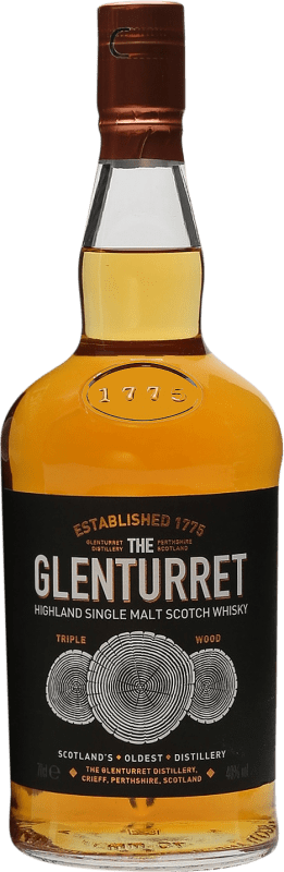 Envoi gratuit | Single Malt Whisky Glenturret Triple Wood Royaume-Uni 70 cl