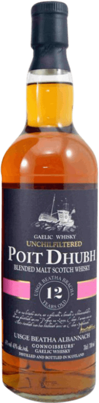 Free Shipping | Whisky Single Malt Pràban Poit Dhubh United Kingdom 12 Years 70 cl