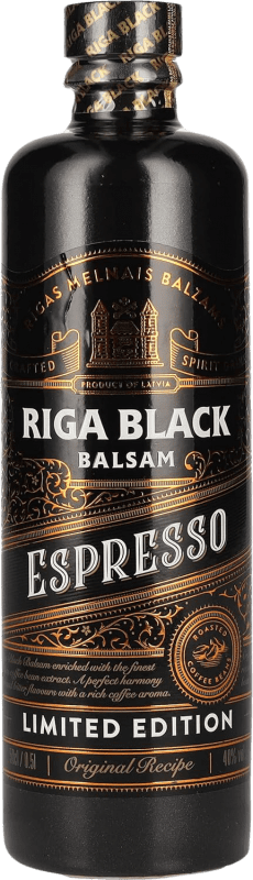 Envio grátis | Licores Riga. Black Balsam Espresso Letônia Garrafa Medium 50 cl