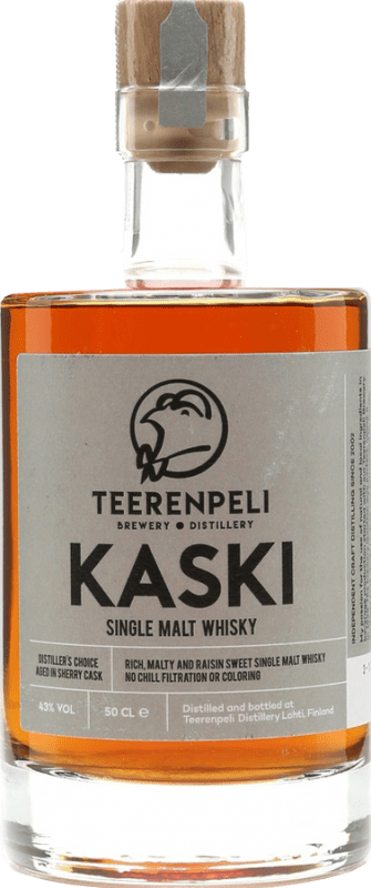 67,95 € | Односолодовый виски Teerenpeli Kaski. Sherry Cask Finish — Финишная выдержка в бочке Финляндия Средняя бутылка 50 cl