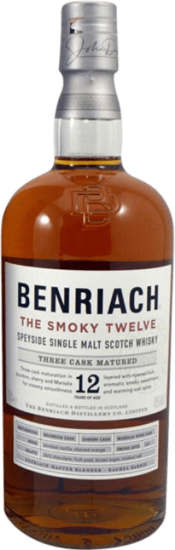 52,95 € | Whisky Single Malt The Benriach Twelve Reino Unido 12 Años 70 cl Smoky — Ahumado