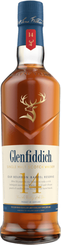 59,95 € | Single Malt Whisky Glenfiddich Our Bourbon Barrel — Fass Großbritannien 14 Jahre 70 cl