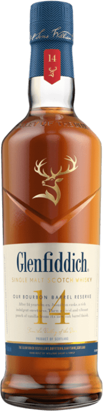 62,95 € | Виски из одного солода Glenfiddich Our Bourbon Barrel Объединенное Королевство 14 Лет 70 cl