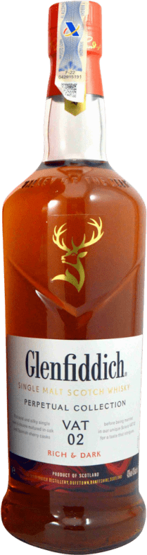 73,95 € | Single Malt Whisky Glenfiddich Perpetual Collection Vat 02 Rich & Dark Royaume-Uni 1 L