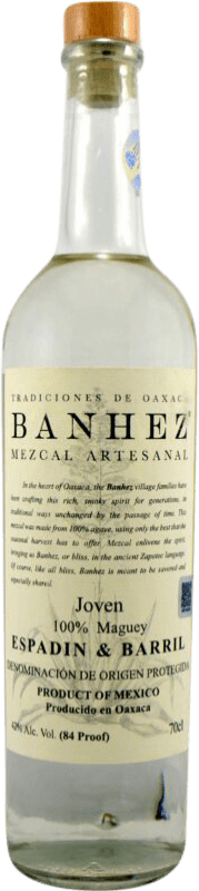 61,95 € Envío gratis | Mezcal Banhez. Espadín & Barril Joven