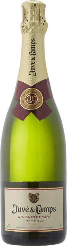 19,95 € Envio grátis | Espumante branco Juvé y Camps Cinta Púrpura Semi-seco Semi-doce D.O. Cava