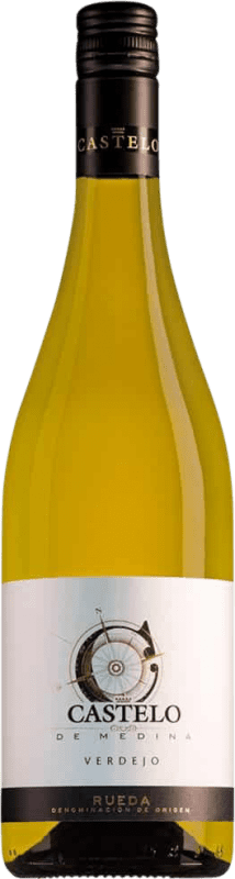 Envío gratis | Vino blanco Castelo de Medina D.O. Rueda Castilla y León España Verdejo Botella 75 cl