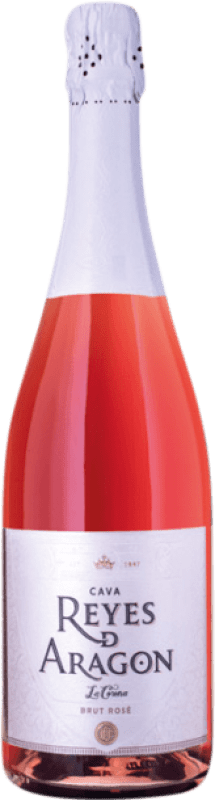 Spumante rosato Reyes de Aragón Rosado Brut Crianza D.O. Calatayud Spagna Grenache Bottiglia 75 cl