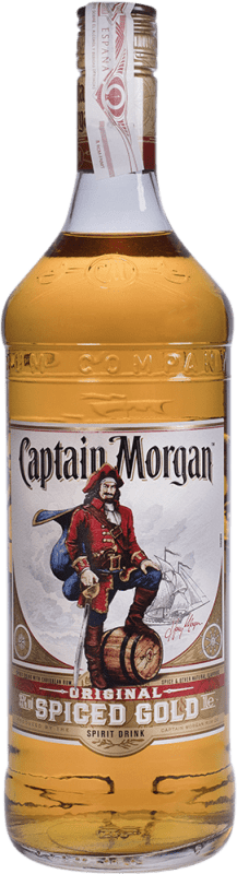 Бесплатная доставка | Ром Captain Morgan Spiced Gold Ямайка 1 L