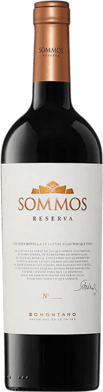 10,95 € Free Shipping | Red wine Sommos Reserva D.O. Somontano Catalonia Spain Merlot, Syrah, Cabernet Sauvignon Bottle 75 cl