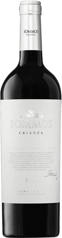 8,95 € Free Shipping | Red wine Sommos Crianza D.O. Somontano Catalonia Spain Merlot, Syrah, Cabernet Sauvignon Bottle 75 cl