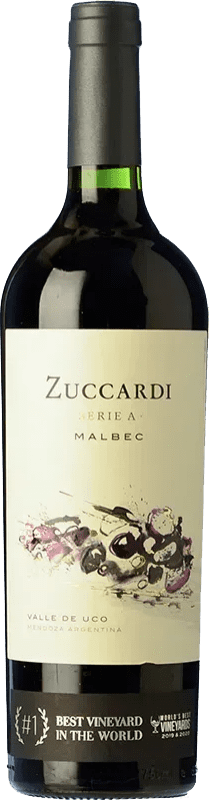 Free Shipping | Red Wine Zuccardi Serie A I.G. Valle de Uco Mendoza Argentina Malbec 75 cl