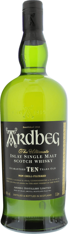 Free Shipping | Whisky Single Malt Ardbeg Scotland United Kingdom 10 Years 1 L