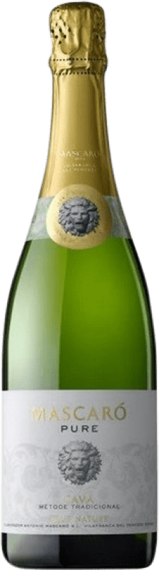 15,95 € | 白スパークリングワイン Mascaró Pure ブルットの自然 D.O. Cava スペイン Macabeo, Parellada 75 cl