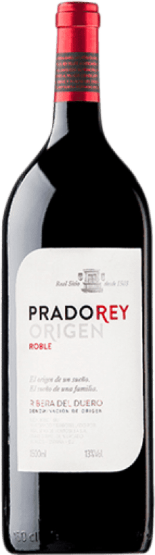 26,95 € | Red wine Ventosilla PradoRey Origen Oak D.O. Ribera del Duero Castilla y León Spain Tempranillo, Merlot, Cabernet Sauvignon Jéroboam Bottle-Double Magnum 3 L